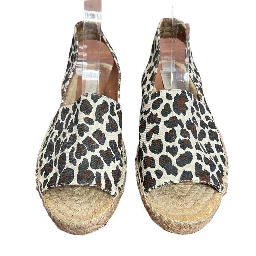 Stella McCartney Espadrilles Leopard Print Open Toe Sling Back Size 36‎